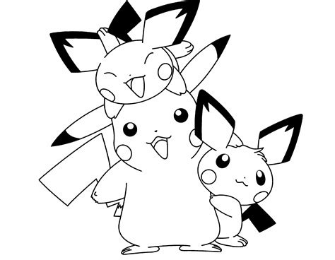 picachu para pintar|Dibujos de Pikachu para Colorear